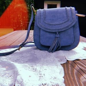 Light blue crossbody purse